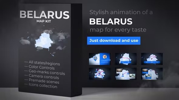 Videohive Belarus Map - Republic of Belarus Map Kit 39340534