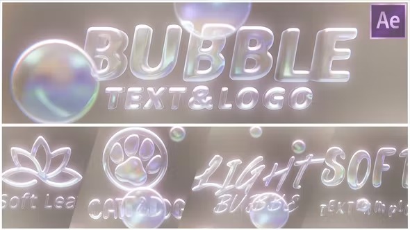 Videohive Bubbles Logo Text Intro 39551543