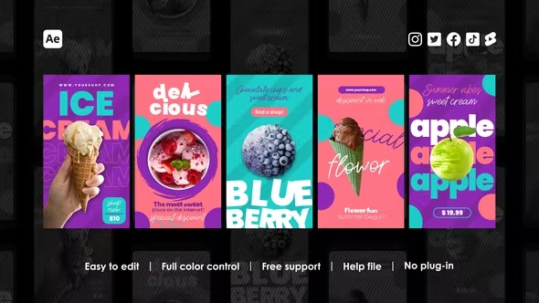 Videohive Fast Food Stories 39677688