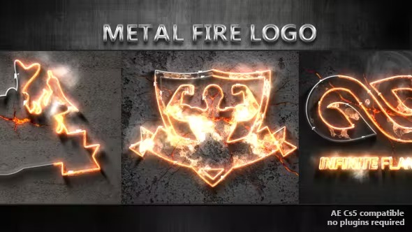 Videohive Fire And Metal Logo 17324302