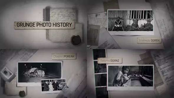 Videohive Grunge History Photo Slide 39659824