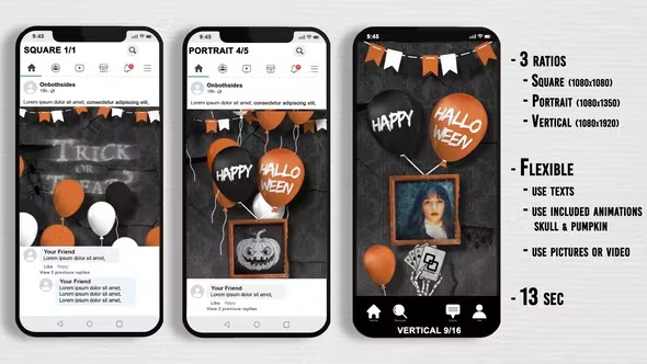 Videohive Halloween Social Media Opener 39671375