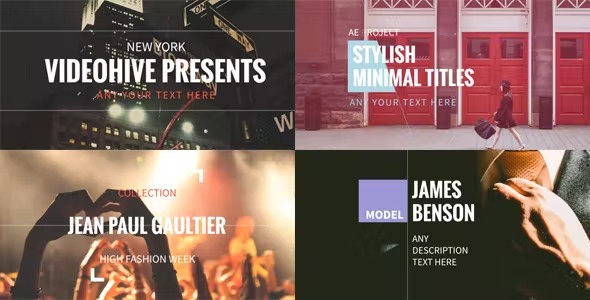 Videohive Stylish Minimal Titles 12497816