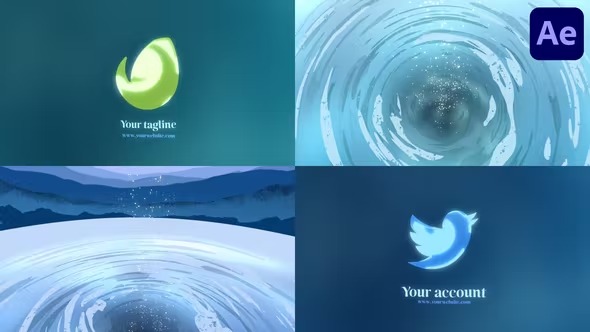 Videohive Water Swirl Logo for After Effects 39457226