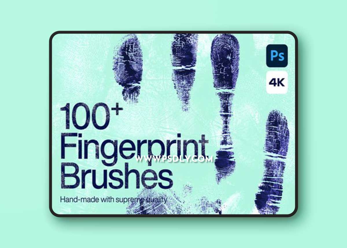 100+ Fingerprint Photoshop Brushes - Hand Made with Supreme Quality