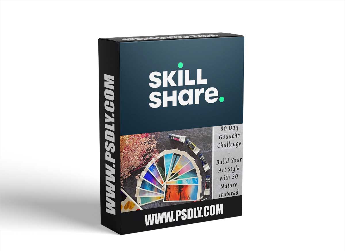 30 Day Gouache Challenge - Build your Art Style with 30 Nature Inspired Bookmark 1 30 Day Gouache Challenge - Build your Art Style with 30 Nature Inspired Bookmark