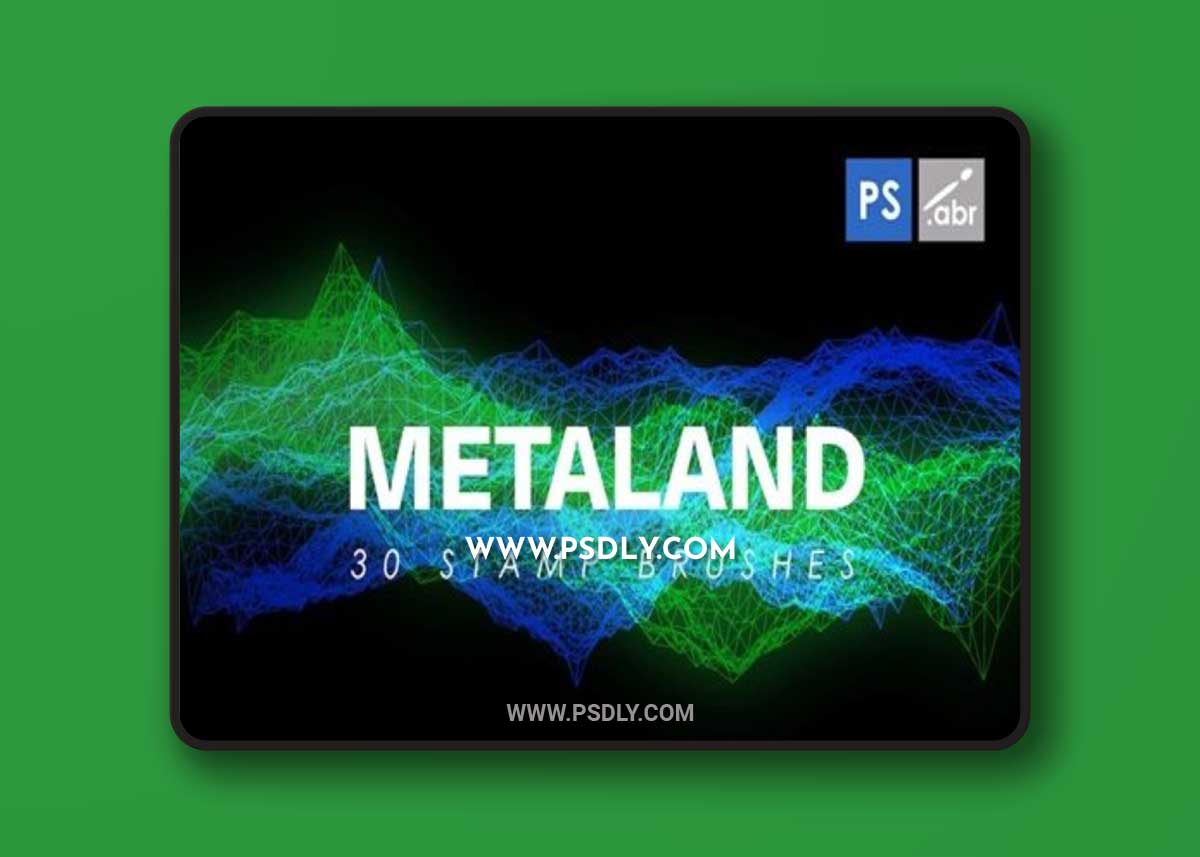 30 Metalandscape Photoshop Stamp Brushes 34SWF63
