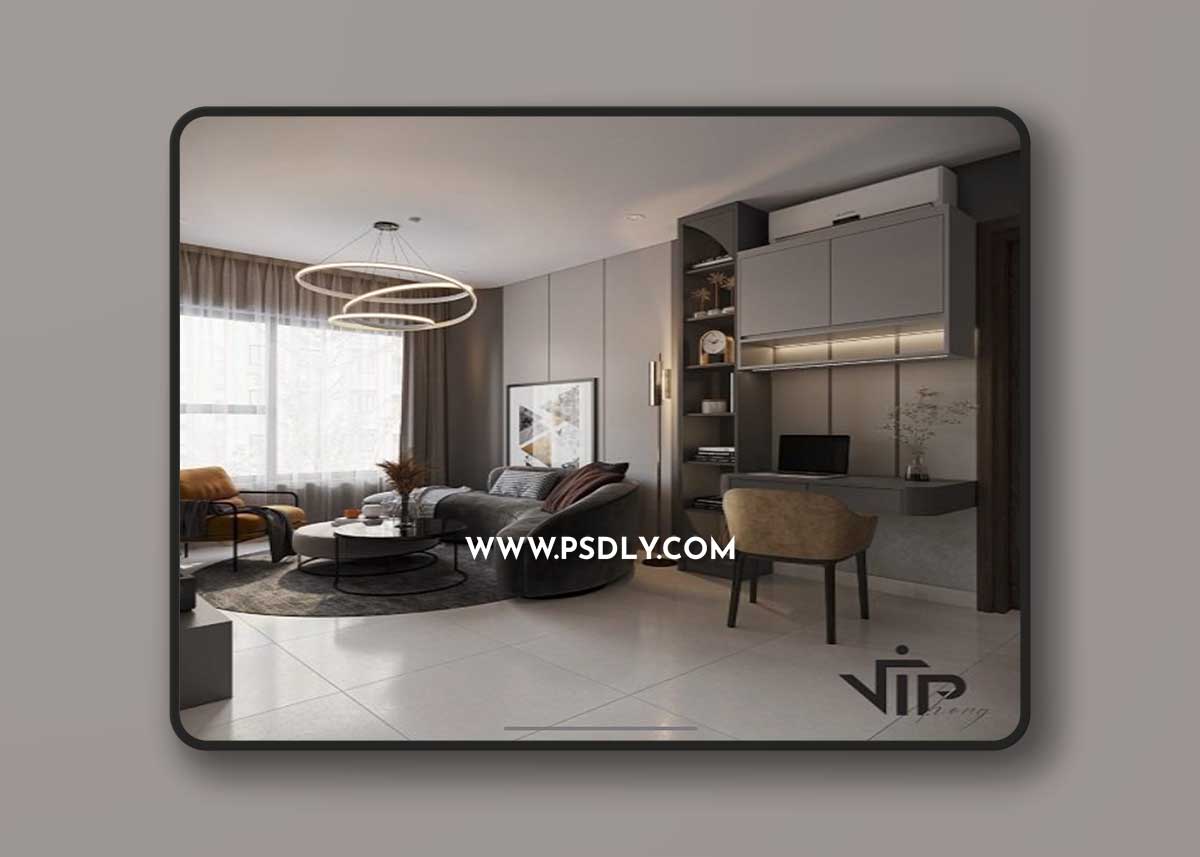 Apartment-Interior-By-Vi-Phong-3D-Model