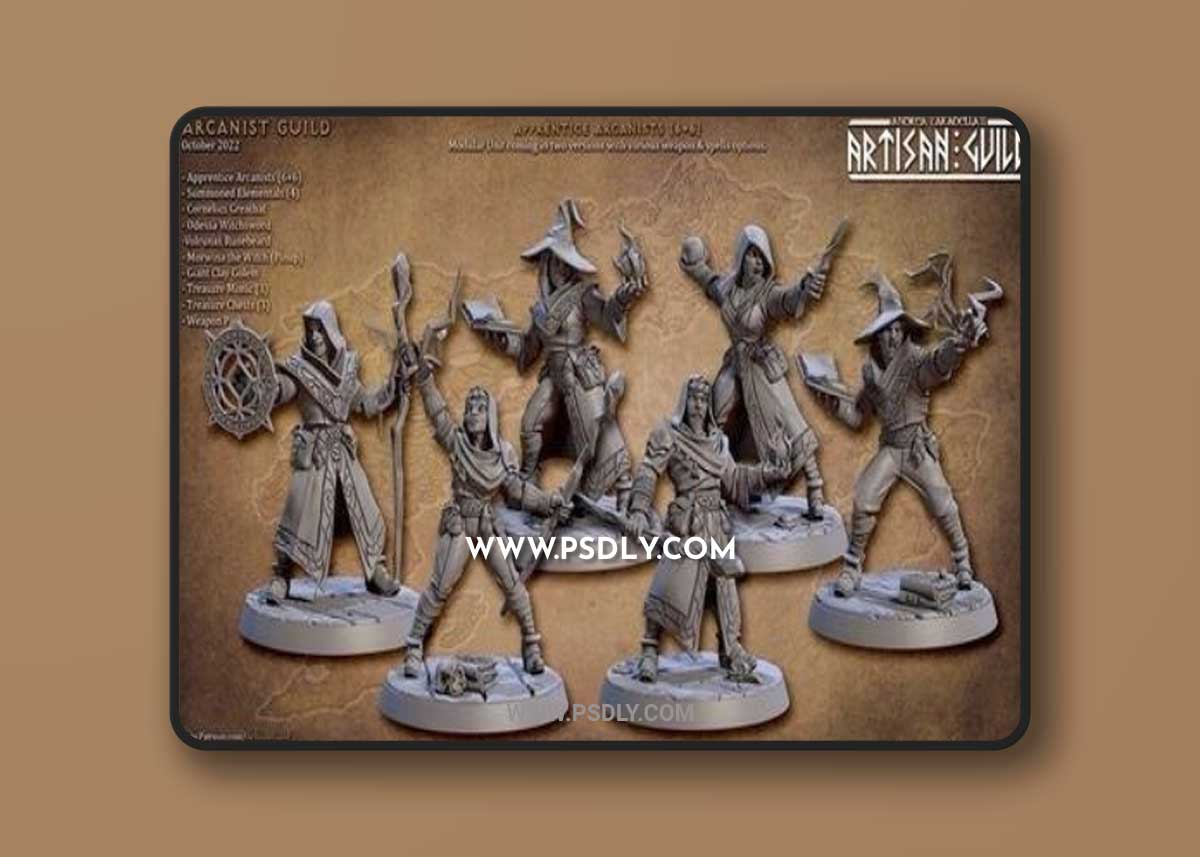 Arcanist Guild - Apprentice Arcanists 3D Print