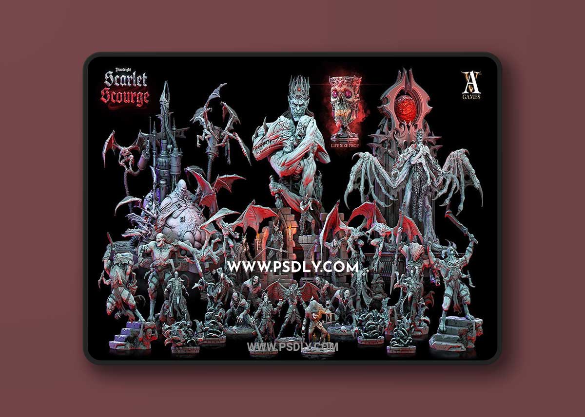 Archvillain Games - Kain the Eternal Bust 3D Print