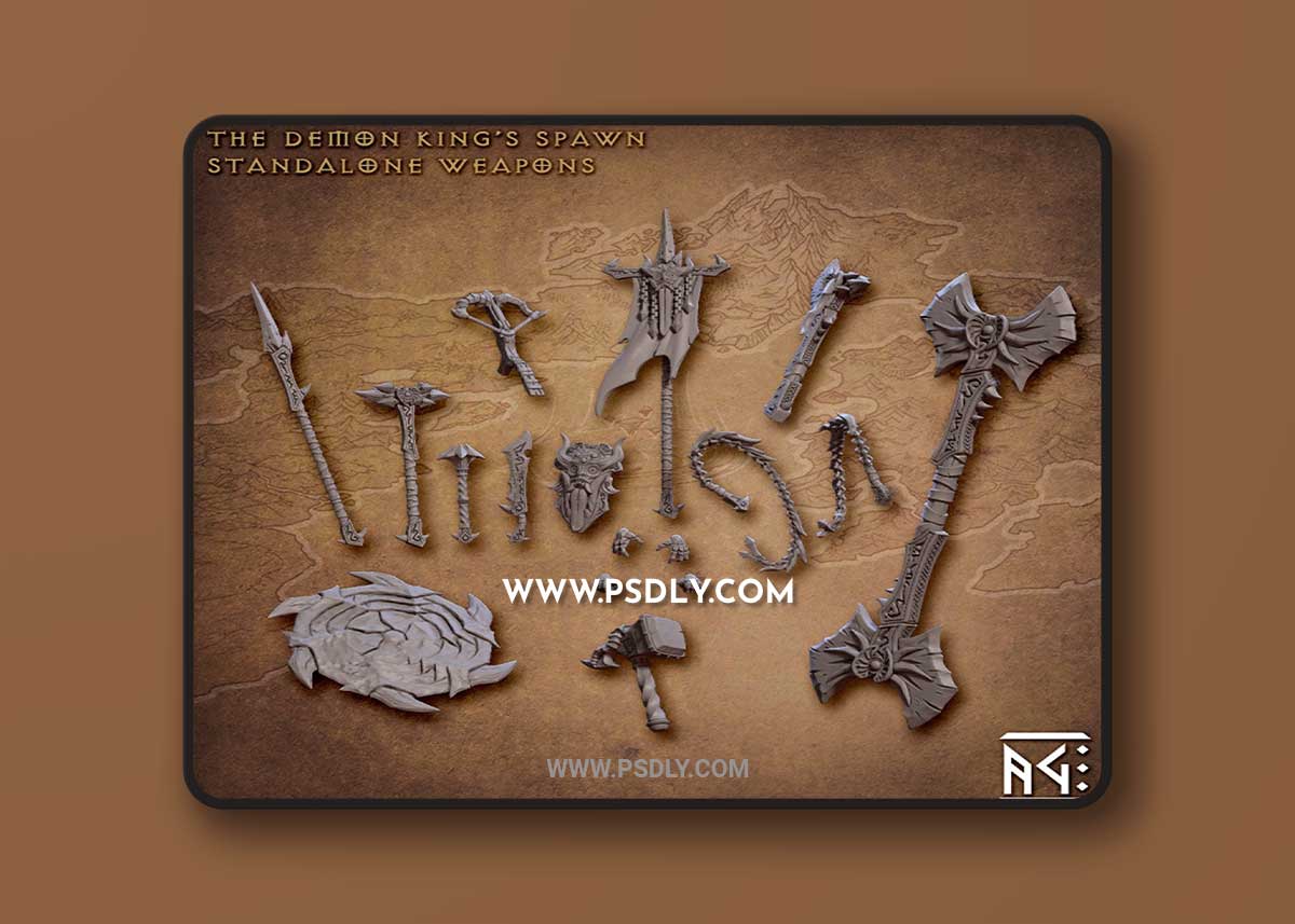 Artisan Guild - Standalone Weapons and Hands 3D Print
