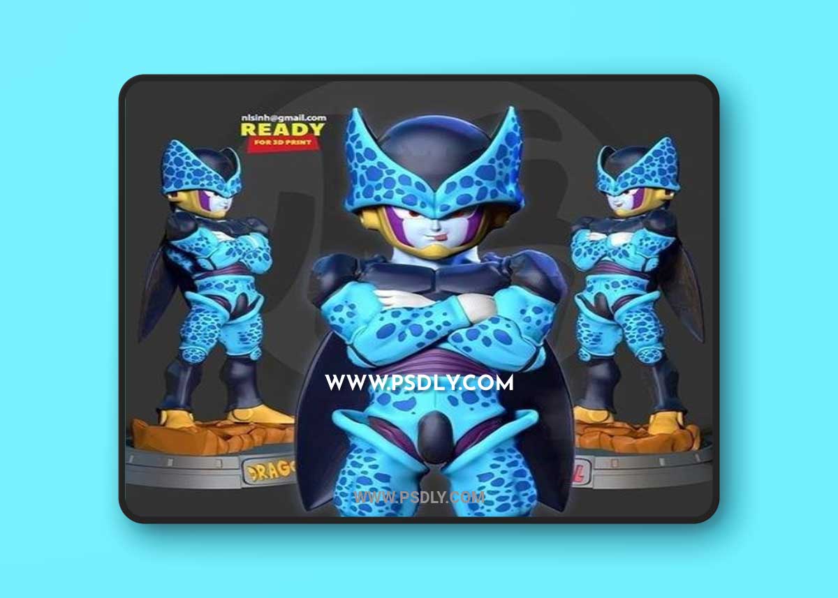 Cell JR - Dragon Ball Fanart 3D Print