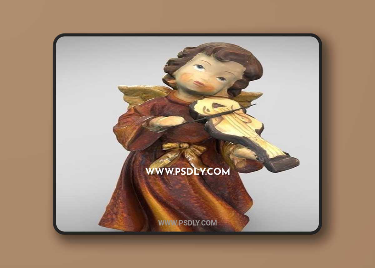 Christmas Angel (Photogrammetry) and Umbrella Girl (Photogrammetry) 3D Print