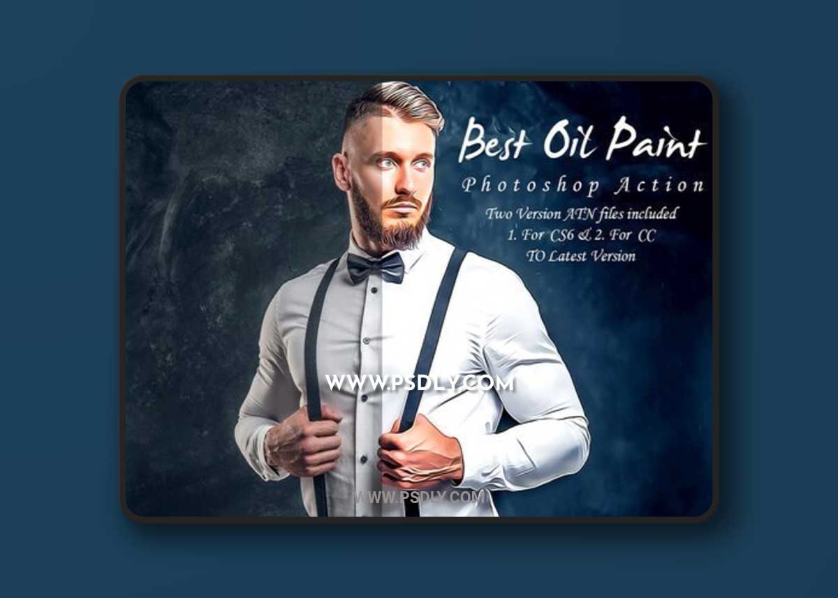 CreativeMarket - Best Oil Paint Photoshop Action 10240492