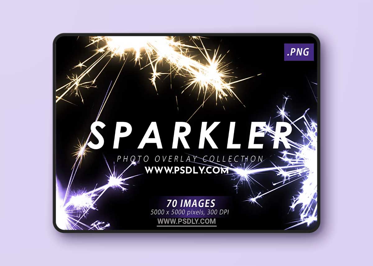 CreativeMarket - Real Sparkler Overlays 8034968