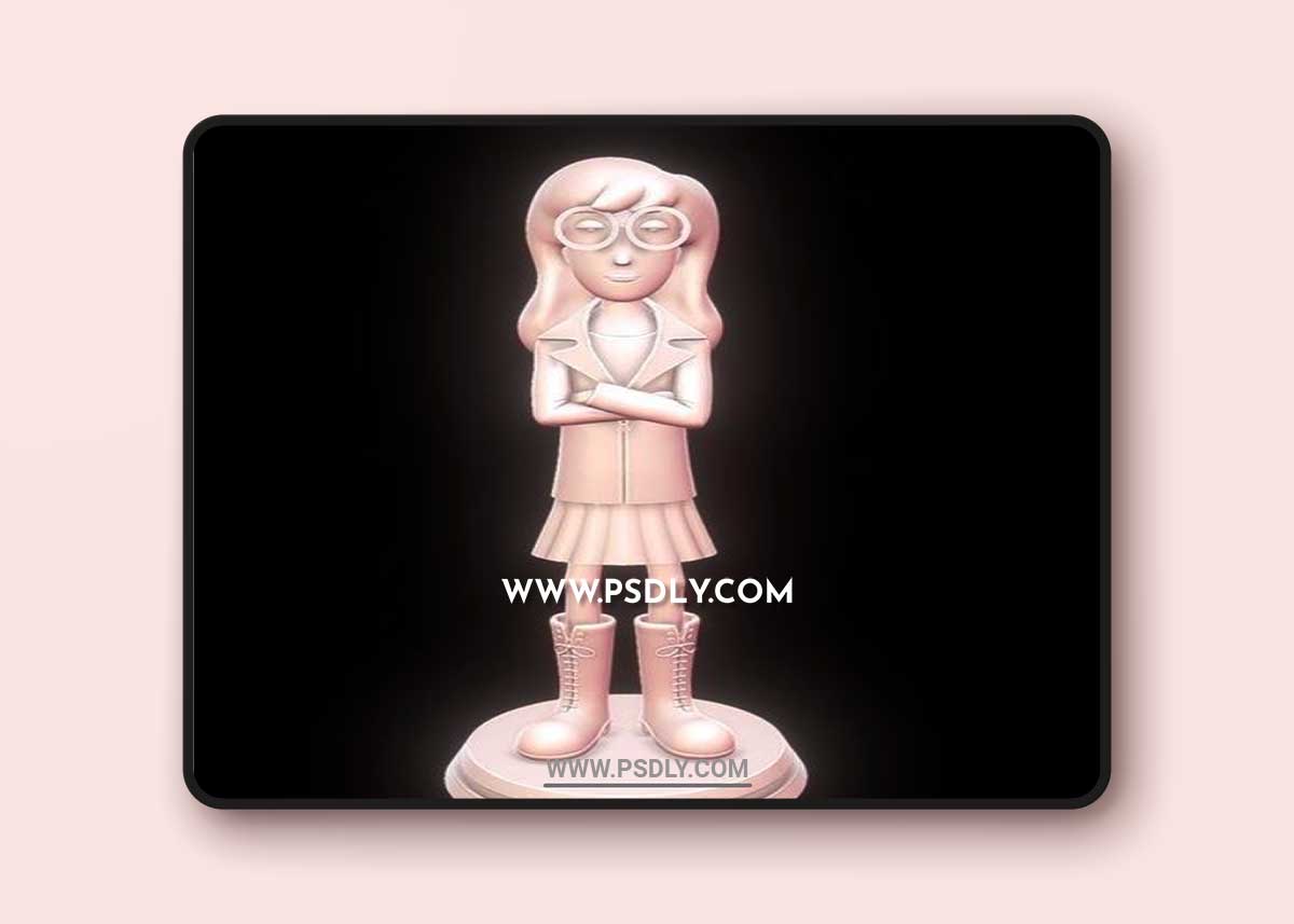 Daria Morgendorffer and Penelope Pitstop - Wacky Races 2017 3D Print