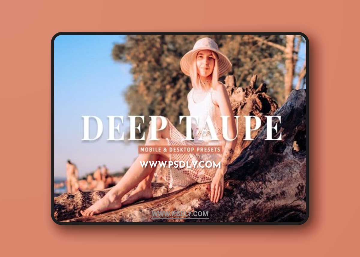 Deep Taupe Mobile & Desktop Lightroom Presets SKMZ22X