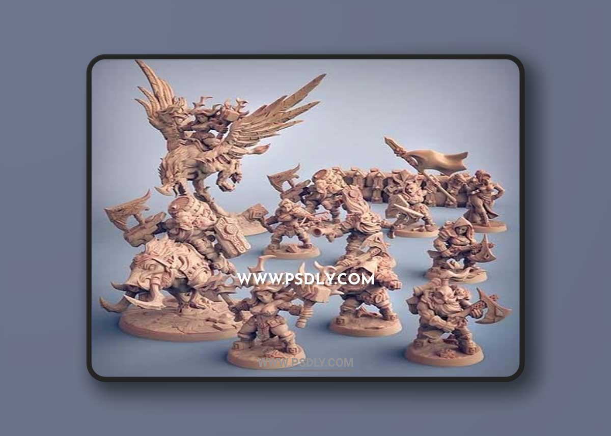 Dwarven Oathbreakers 3D Print 3D Model