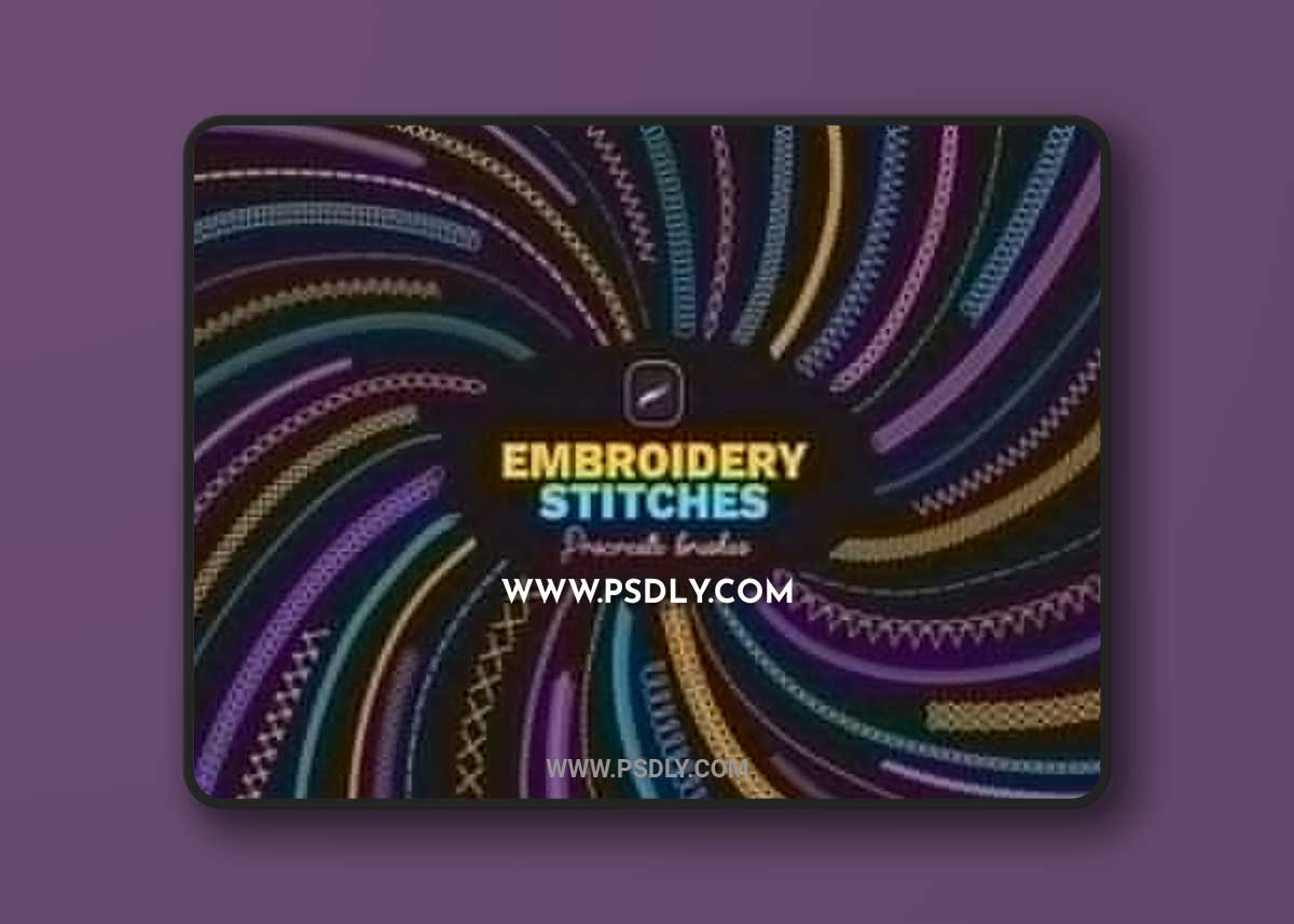 Embroidery Stitches Procreate Brushes