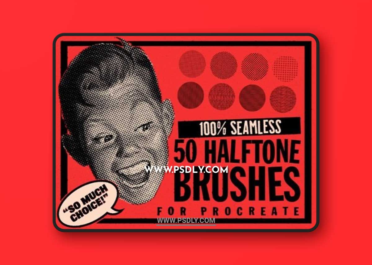 Halftone Brushes for Procreate