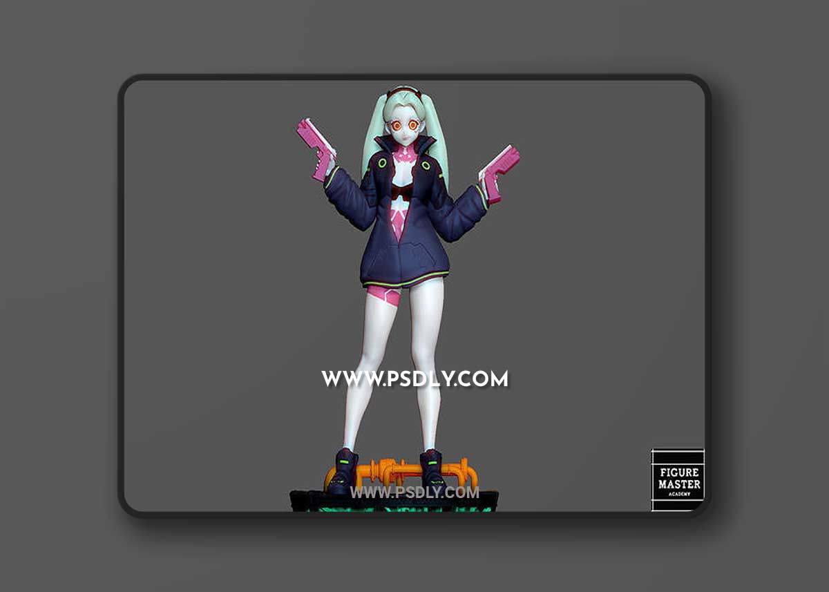 Rebecca Cyberpunk Edgerunners 2077 Anime Girl Character 3D Print