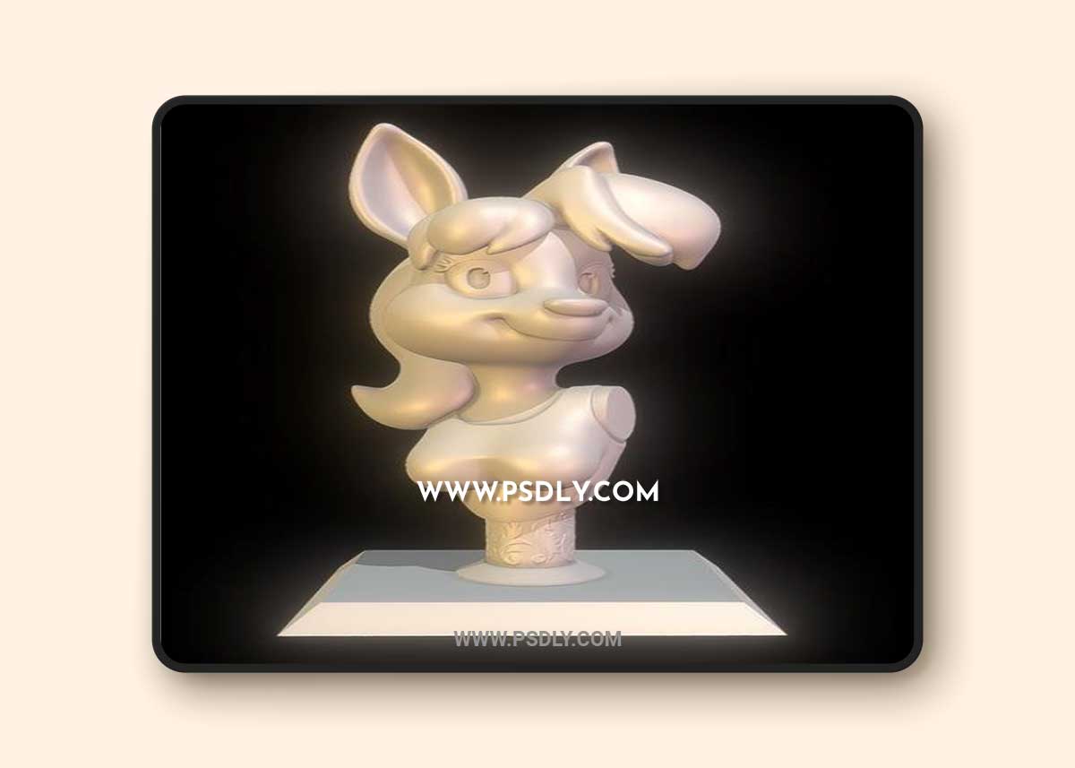 Rosana Anthro Doe Bust 3D Print