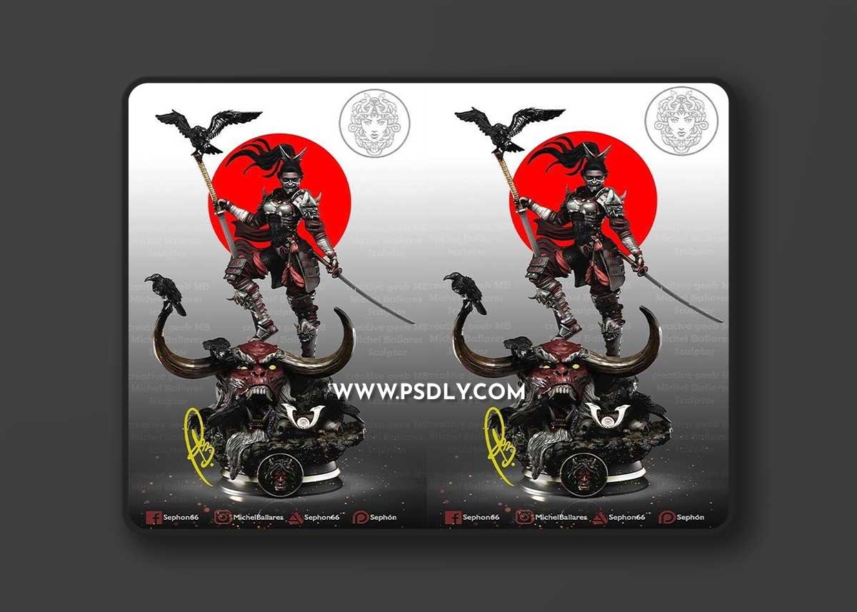 Urara The Samurai Warrior by Creative Geek MB 3D Print