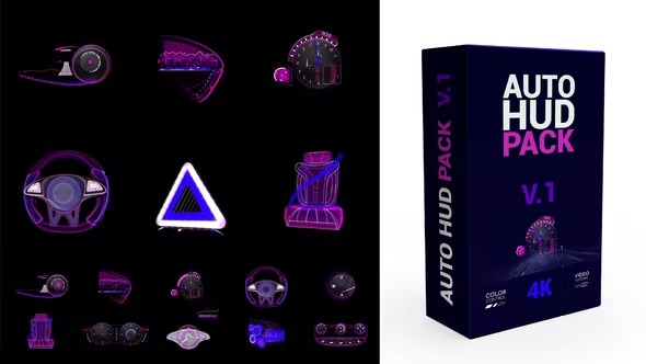 Videohive AUTO HUD Pack V.1 40325167