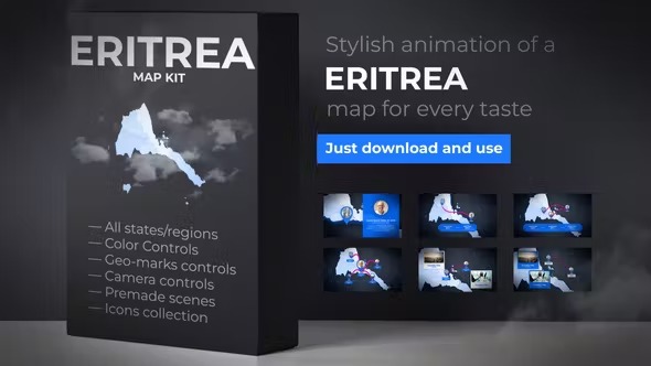Videohive Eritrea Map - State of Eritrea Map Kit 39888770