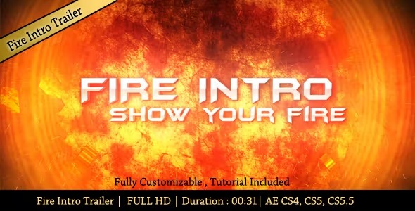 Videohive Fire Intro Trailer 2913102