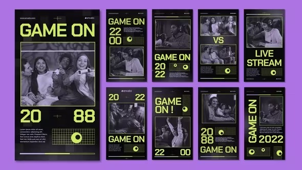 Videohive Instagram - Game and Cybersport Stream Promo 40210046