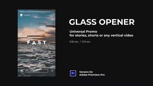 Videohive Vertical Glass Opener for Stories 40241024