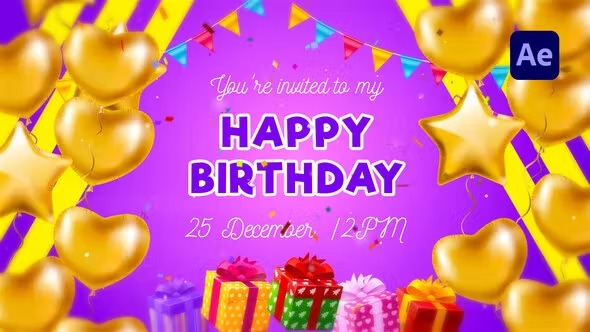 Videohive Welcome My Birthday 39991066