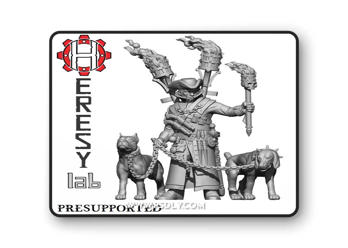 Witch and Witch Hunter from Heresy Lab 3D Print