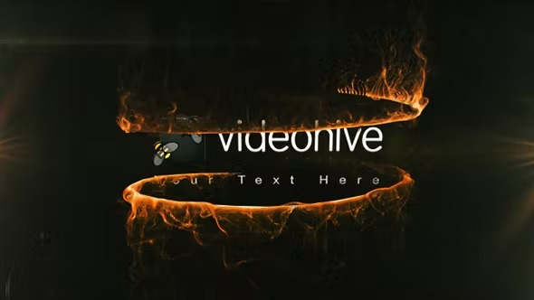 Videohive Particle Logo IV - Fire Ring 5245885