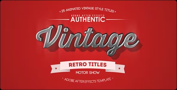 Videohive 25 Animated Vintage Titles 13800958