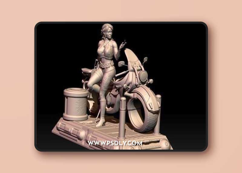 Ciri Cyberpunk style – 3D Print