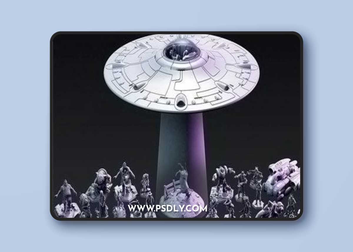 Loot Studios Sci-fi Miniatuers - Galactic Intelligence Agency August 2022 – 3D Print