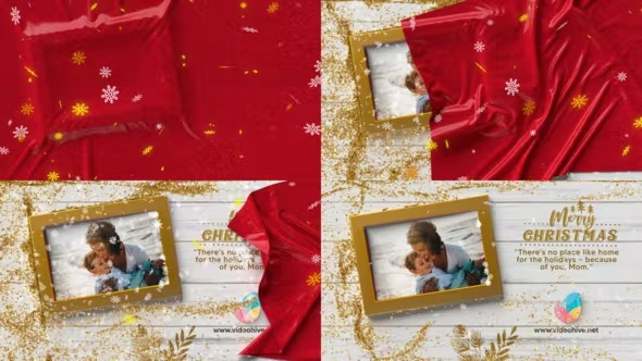 Videohive Cloth style Christmas Greetings 41574864