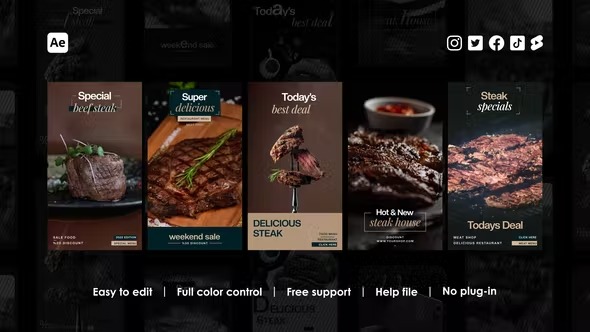 Videohive Food Instagram Stories 40730043