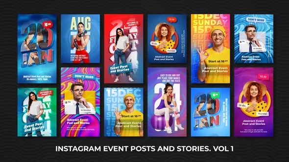 Videohive Instagram Event Posts and Stories. Vol 1 41061474