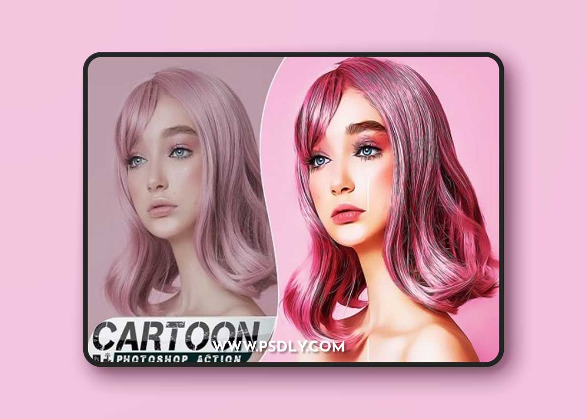 Cartoon Painting Photoshop Action DRJX8MX