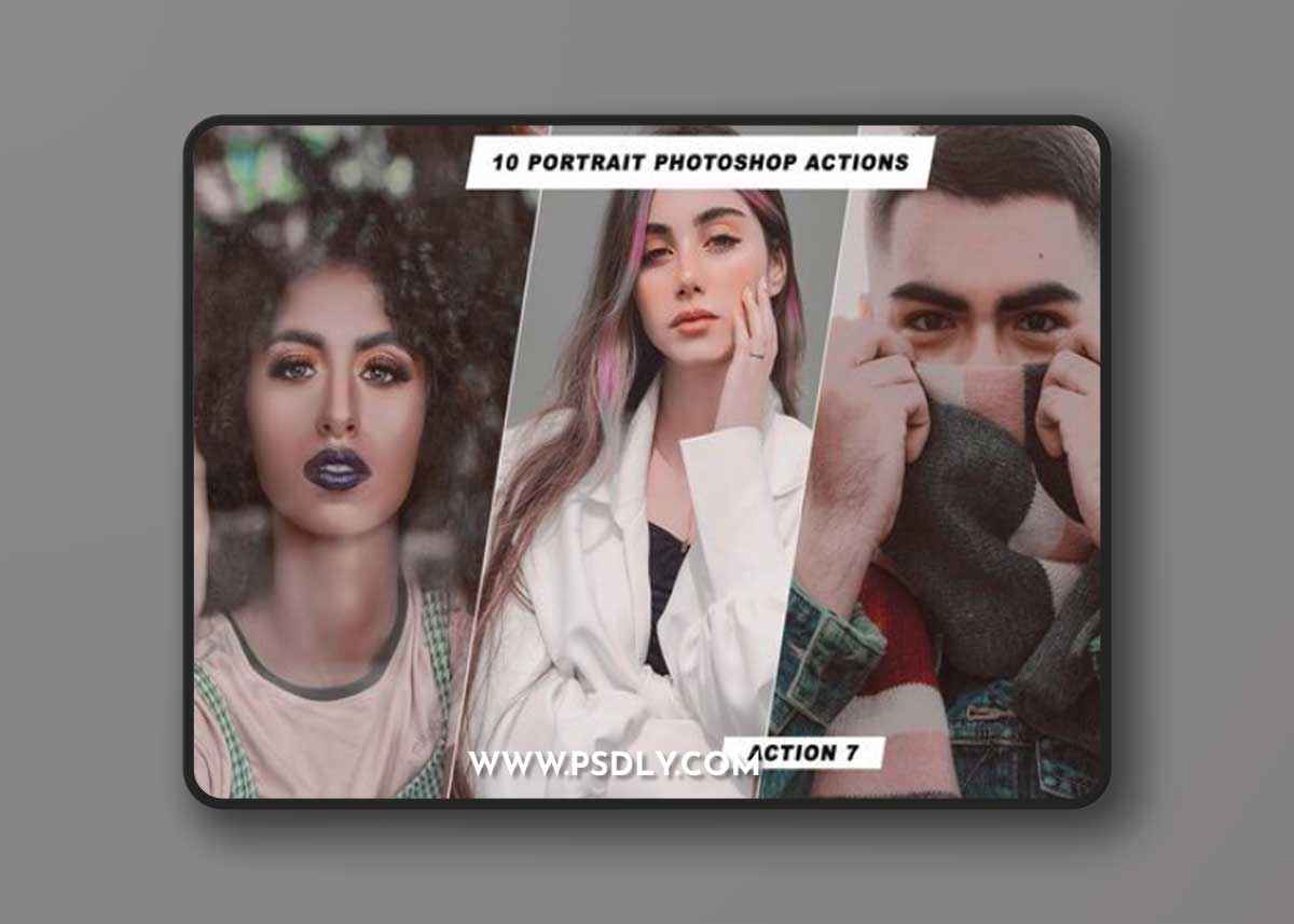 Creativemarket - Portrait Photoshop Actions 6817640