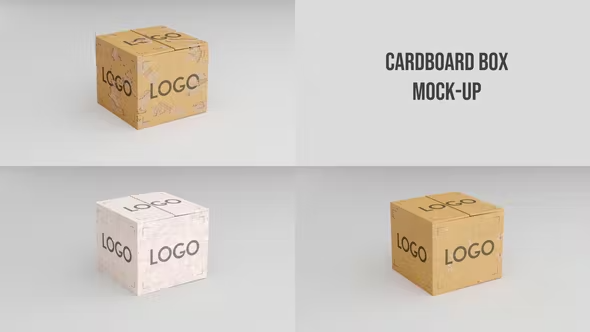 Videohive Cardboard Box Mock-up 42508461