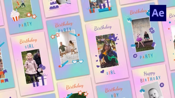Videohive Happy Birthday Instagram Stories 42525393