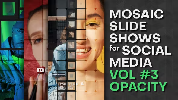 Videohive Mosaic Slideshows for Social Media. Vol 3 OPACITY 42504041
