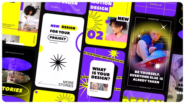 Videohive Stylish Stories Pack 42238275