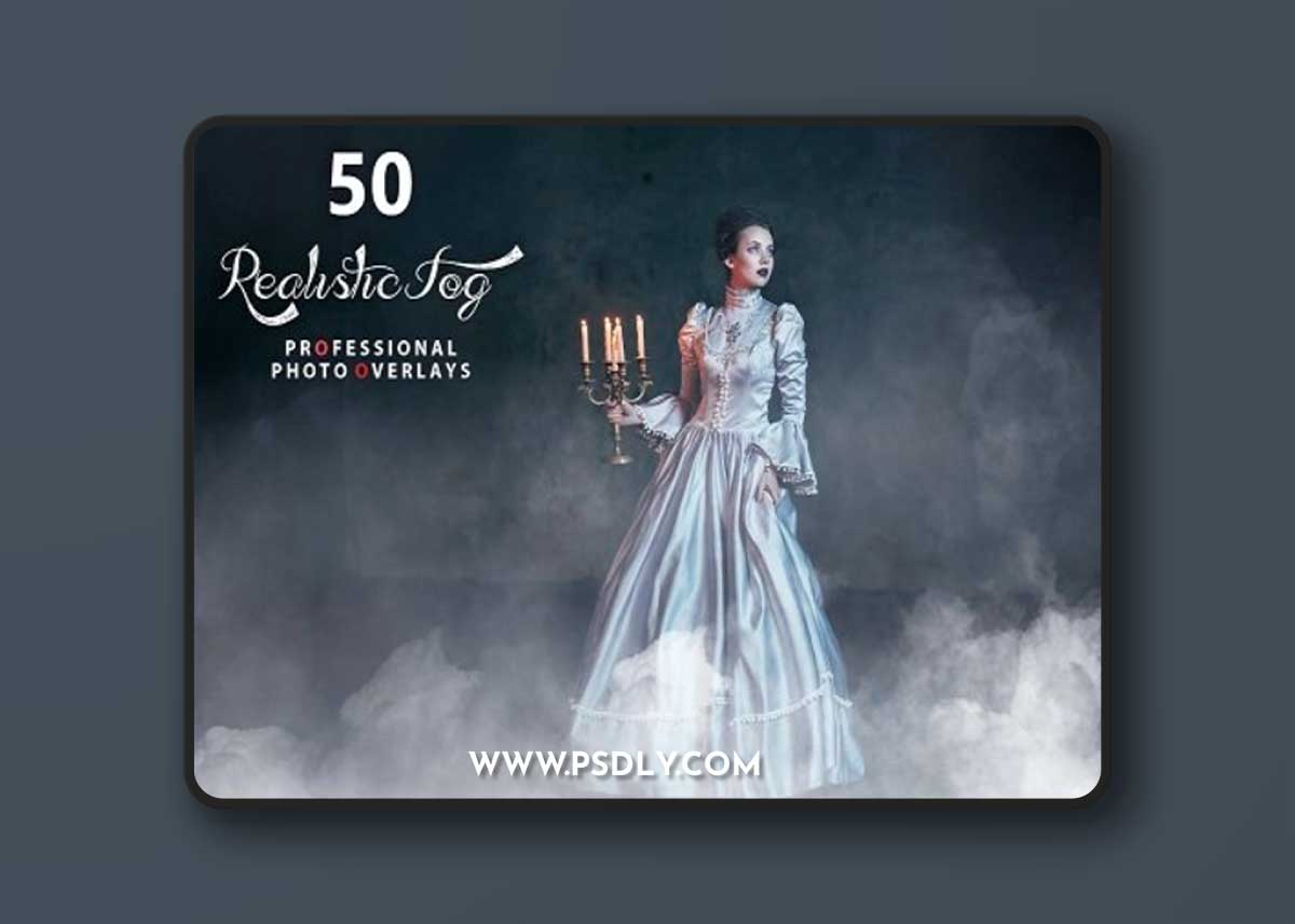 50 Realistic Fog Photo Overlays