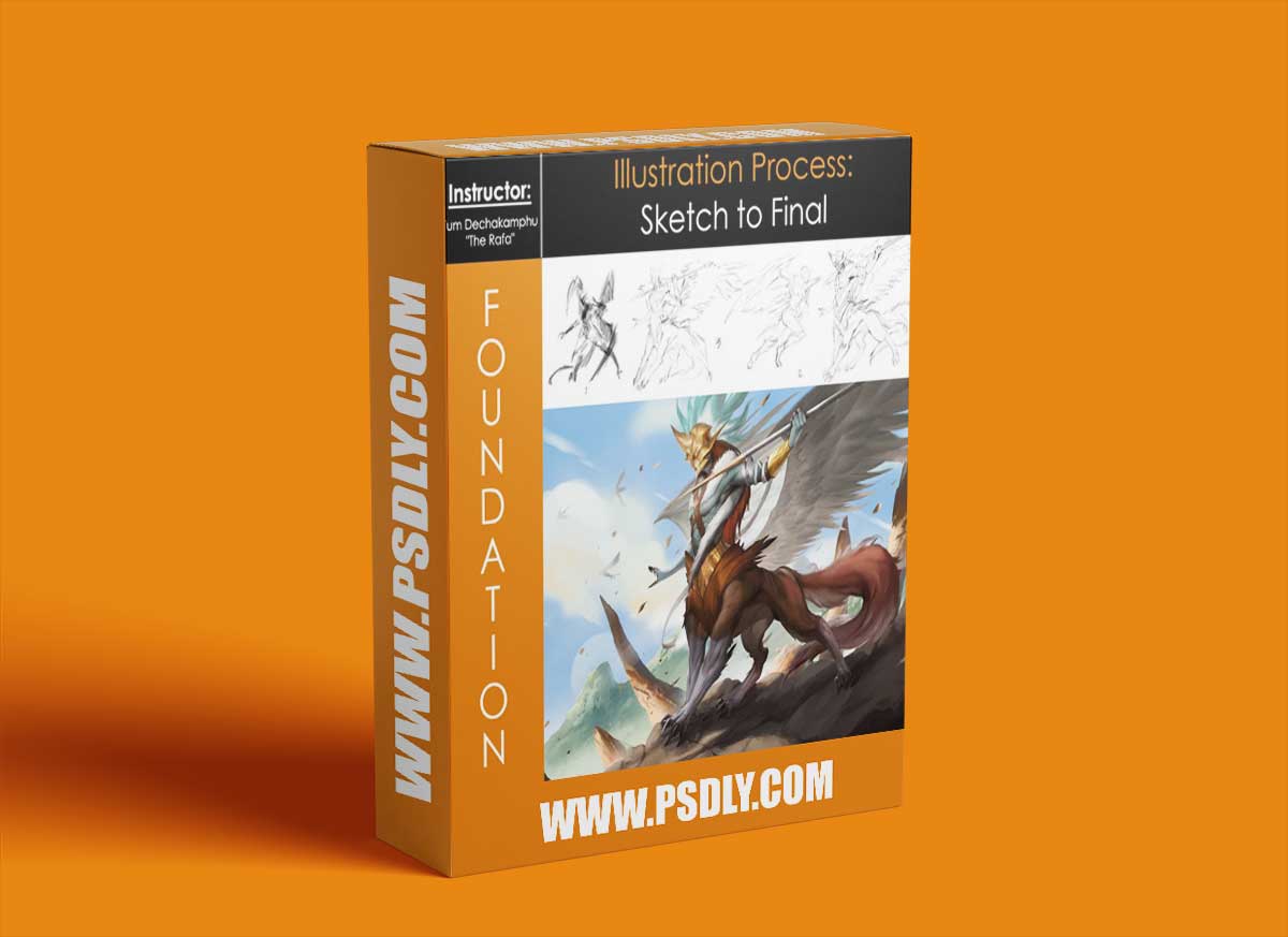 Foundation Patreon - Illustration Process - Sketch to Final with The Rafa