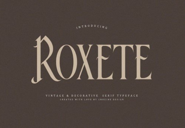 Roxete Vintage Serif Font